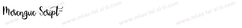 Merengue Script字体转换